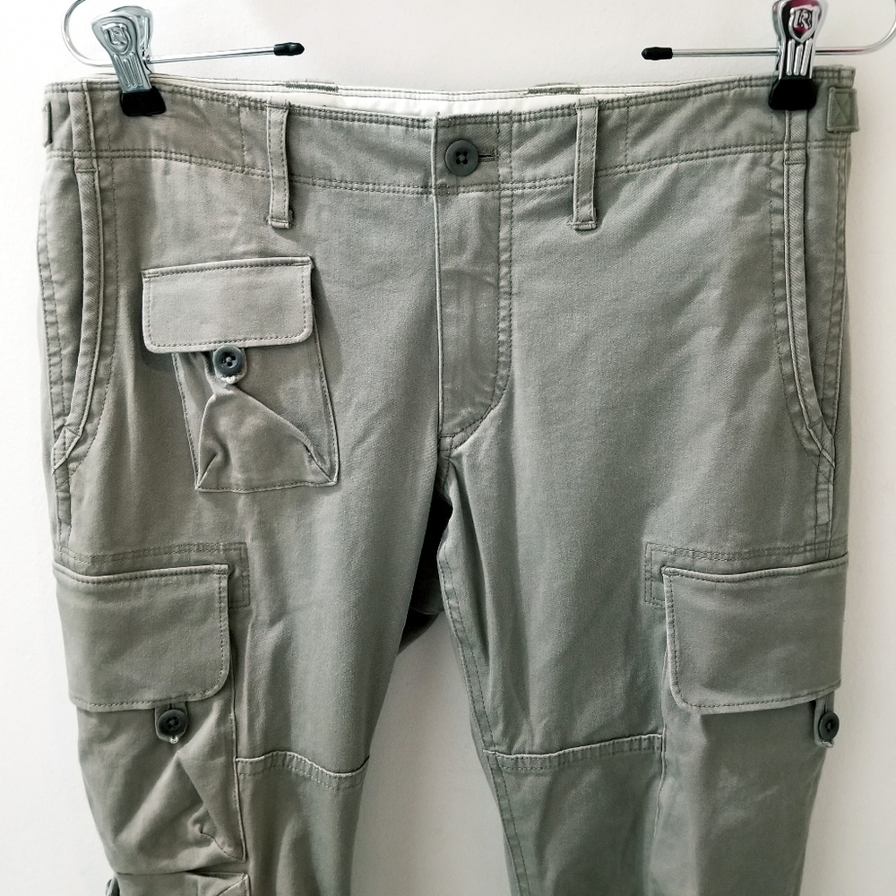 Ralph Lauren Utility Cargo Pant Khaki Sz 10-12 Fall Aesthetic MilitaryVibe - Picture 9 of 16